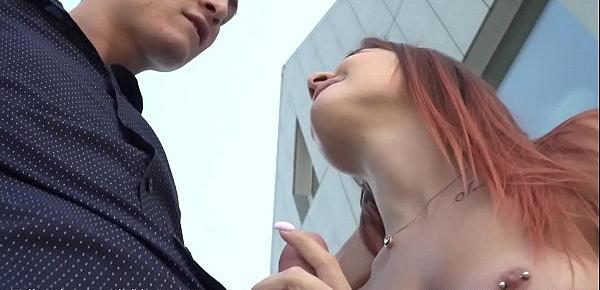 Horny redhead Renata Fox encourages boyfriend to fuck her